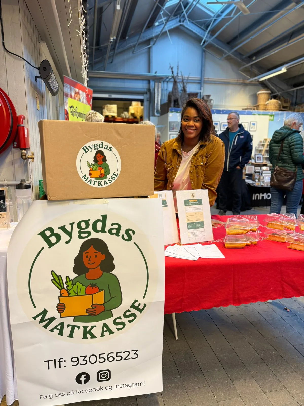 Bygdas Matkasse på et lokalt marked